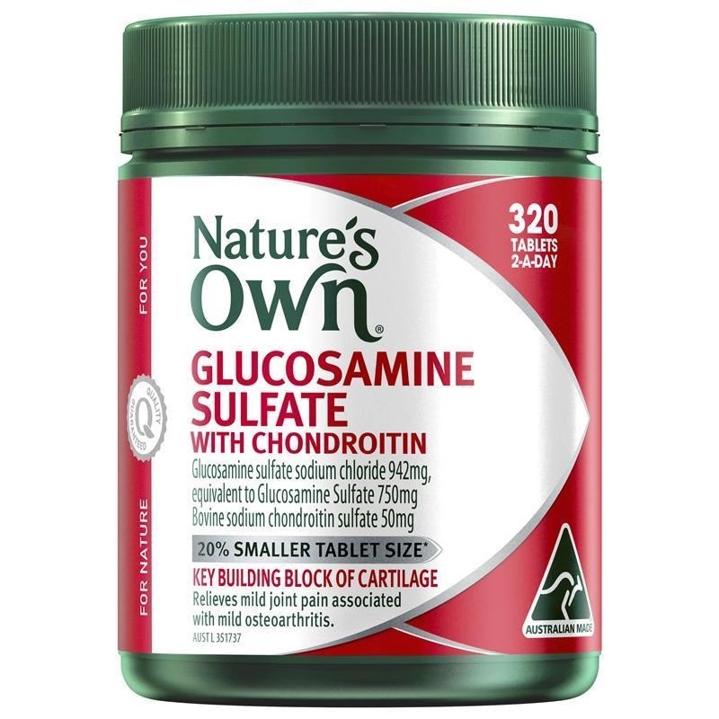 Nature’s Own Glucosamine Sulfate With Chondroitin 320 Tablets