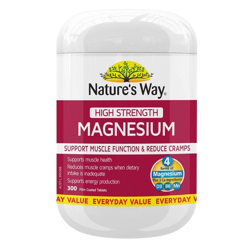 Nature's Way High Strength Magnesium 300 Tablets