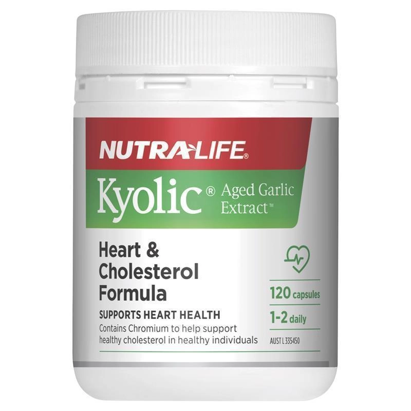 Nutra-Life Kyolic Aged Garlic Extract™ Heart & Cholesterol Formula 120 Capsules