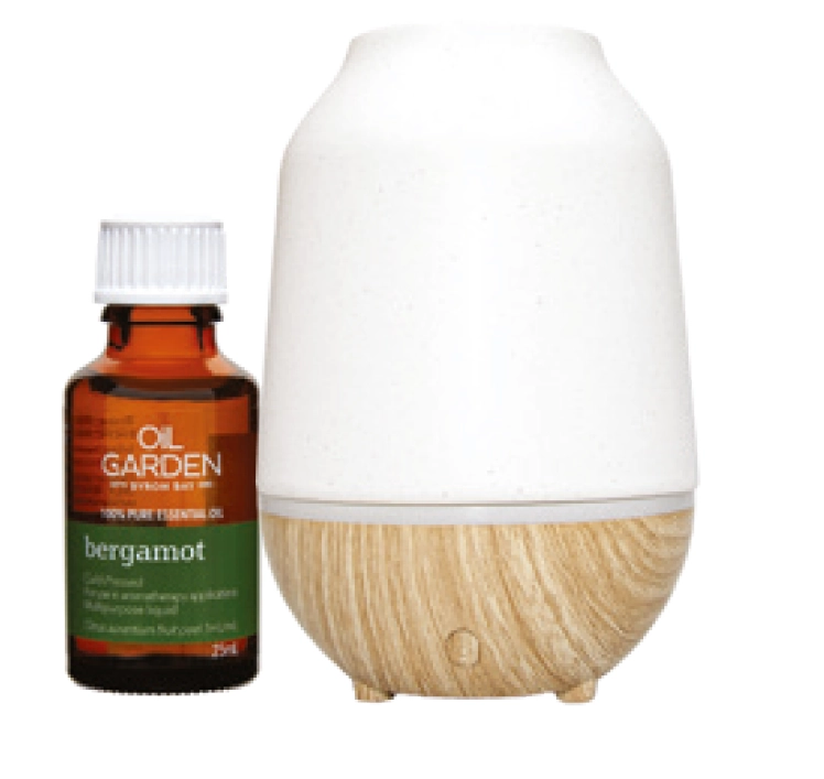 Oil Garden Bergamot Oil 25ml or 3-in-1 Ceramic Diffuser