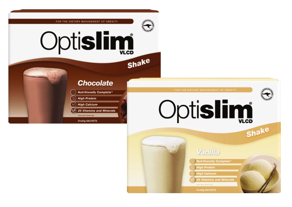 Optislim VLCD Meal Replacement Shake 21x43g Sachets Assorted Variants