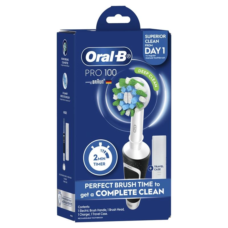 Oral-B Power Toothbrush Pro 100 Cross Action Black