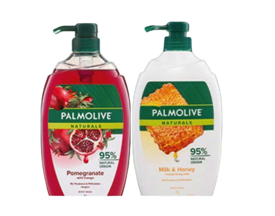 Palmolive Pomegranate & Mango or Milk & Honey Body Wash 1 Litre