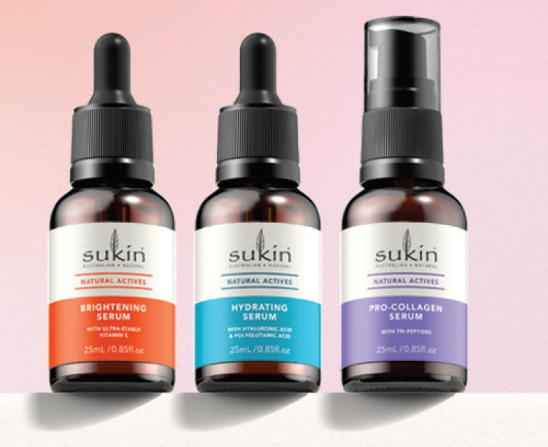 Sukin Natural Actives Serums Range