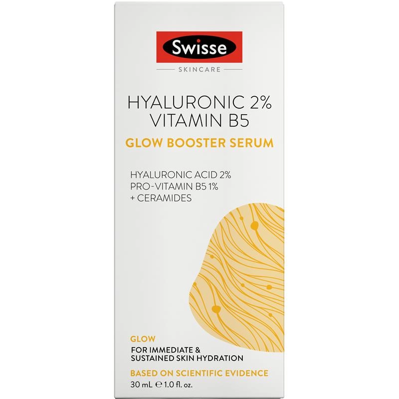 Swisse Beauty Hyaluronic 2% Vitamin B5 Glow Booster Serum 30ml