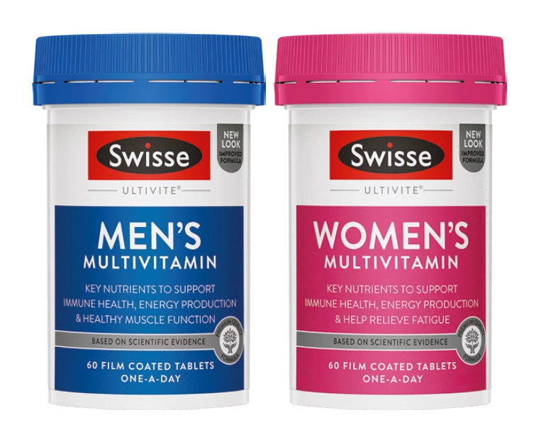 Swisse Ultivite Men’s or Women’s Multivitamin 60 Tablets