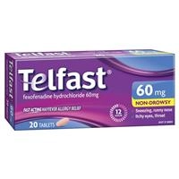 Telfast 60mg 20 Tablets