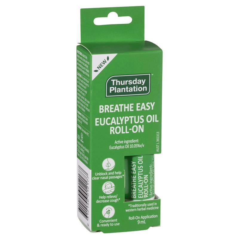 Thursday Plantation Breathe Easy Eucalyptus Oil Roll-On 9ml