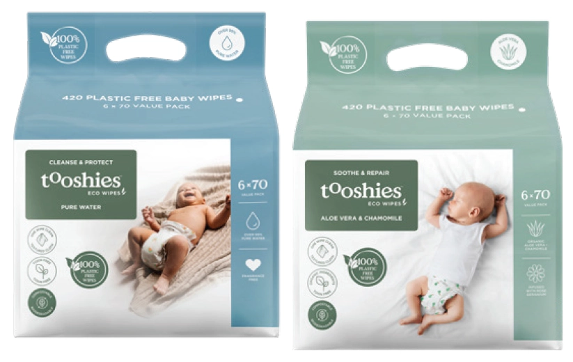 Tooshies ECO Wipes 6x70 Pack Assorted Variants