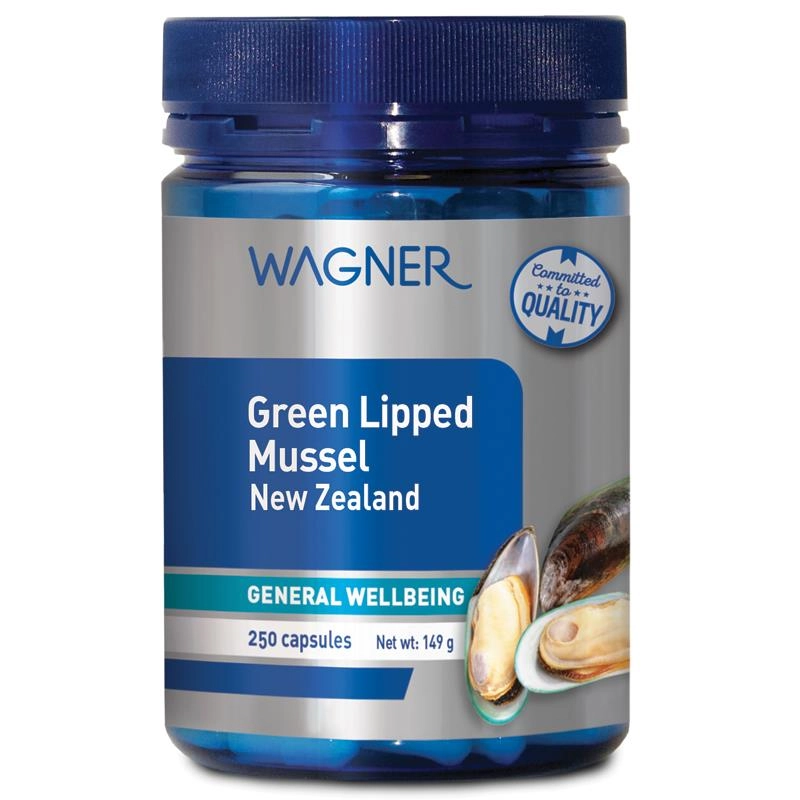 Wagner Green Lipped Mussel New Zealand 250 Capsules