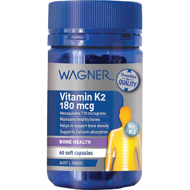 Wagner Vitamin K2 180mcg 60 Capsules