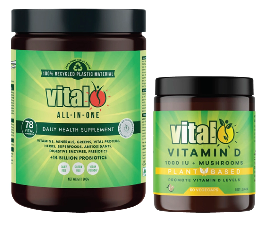 Vital All-In-One Supplement Powder 300g or Vitamin D 60 capsules