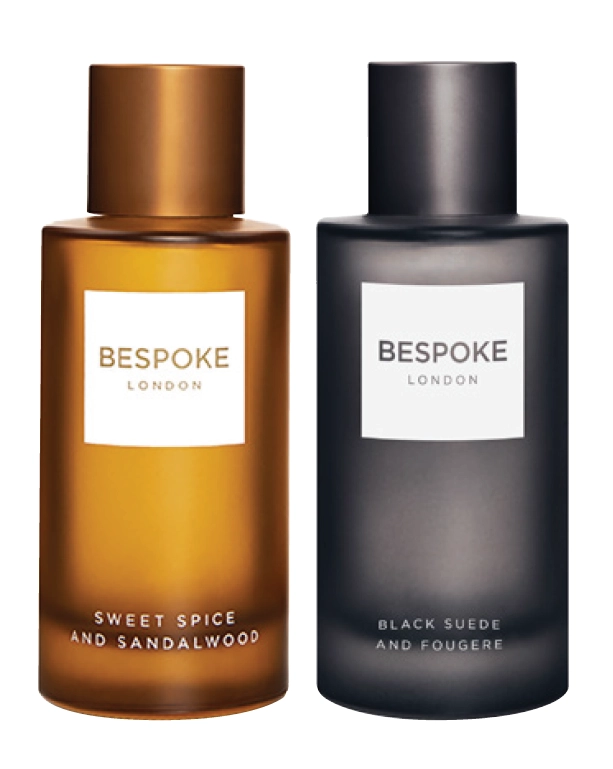 Bespoke Sandalwood EDP Spray 100ml and Bespoke Black Suede EDP Spray 100ml