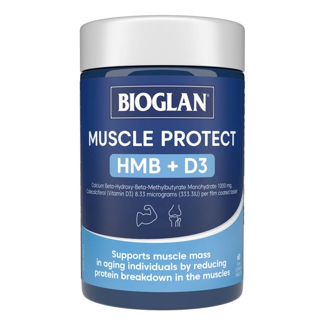 Bioglan Muscle Protect HMB + D3 60 tablets