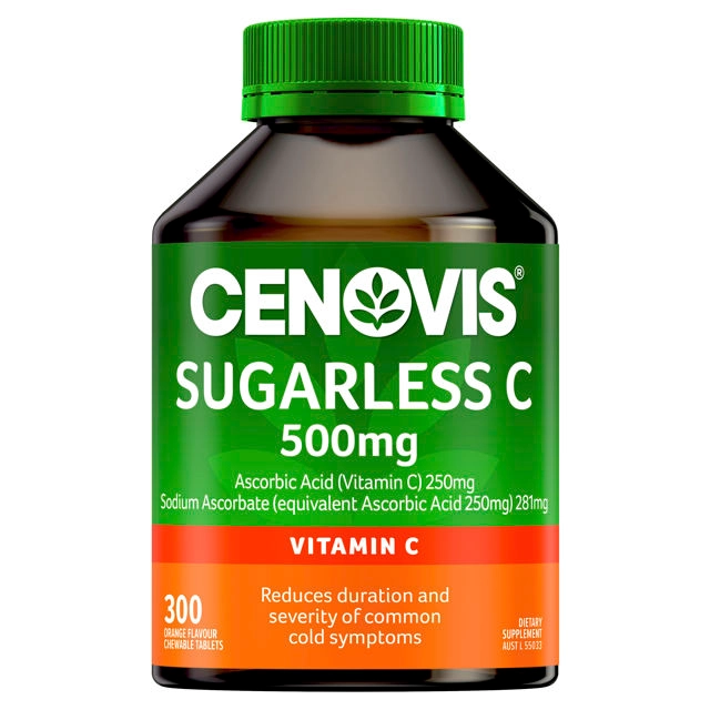 Cenovis Sugarless C 500mg 300 chewable tablets