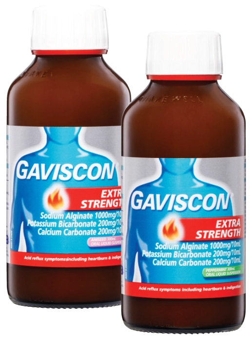 Gaviscon Extra Strength Heartburn and Indigestion Relief Aniseed or Peppermint 300ml