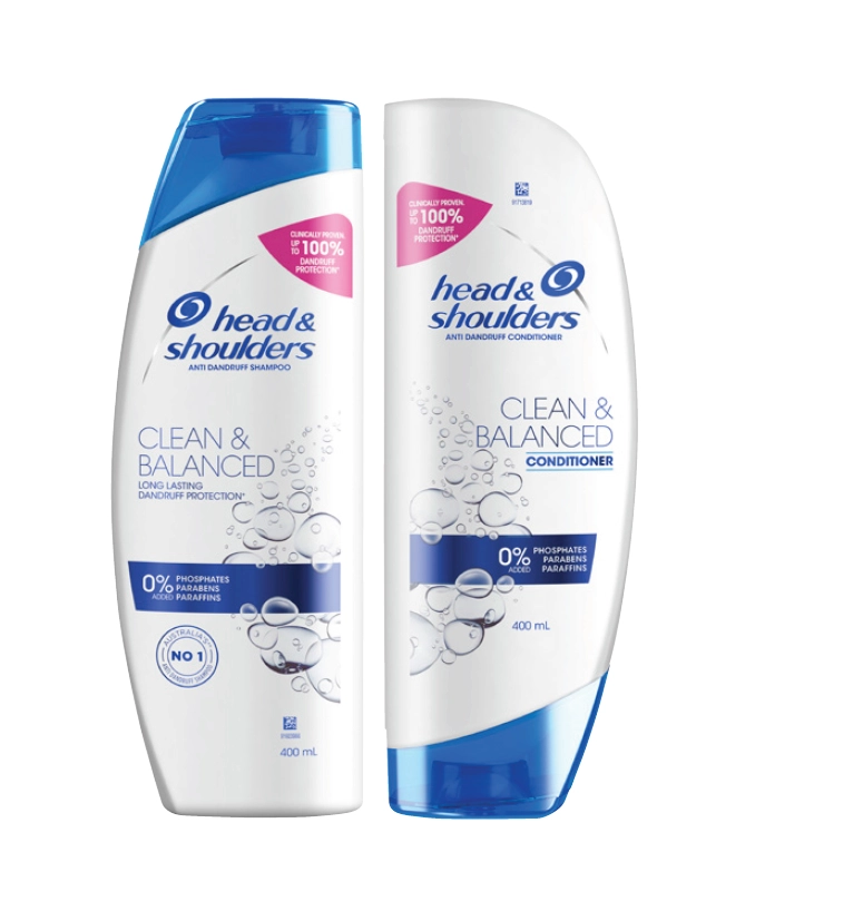 Head & Shoulders Clean & Balanced Shampoo or Conditioner 400ml