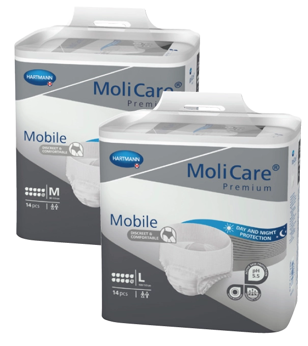 MoliCare Premium Mobile 10D Medium or Large 14 pack