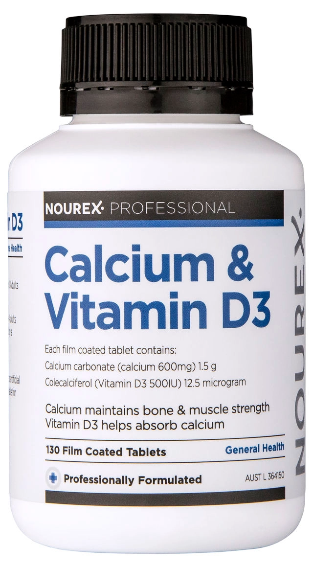 Nourex Professional Calcium & Vitamin D3 130 tablets