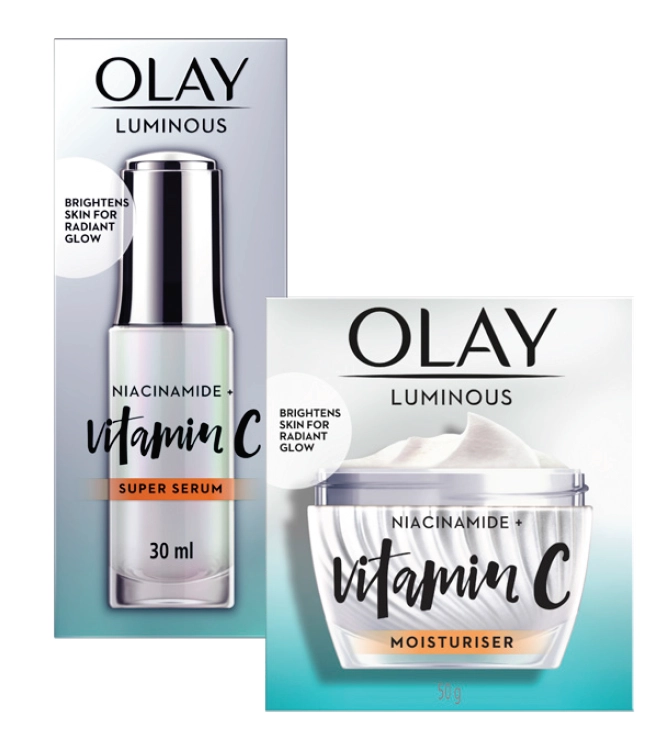 Olay Luminous Niacinamide + Vitamin C Super Serum 30ml or Face Cream Moisturiser 50g