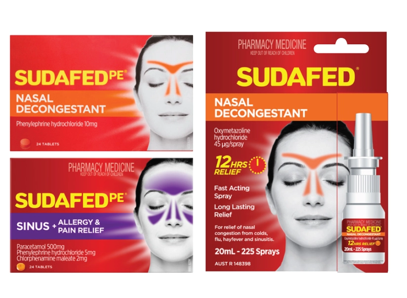 Sudafed Selected Range