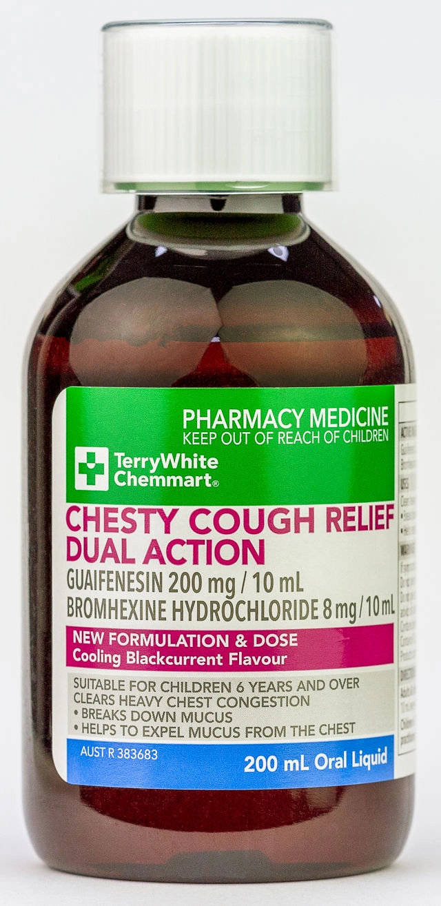 TerryWhite Chemmart Chesty Cough Relief Dual Action 200mL