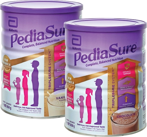 PediaSure Vanilla or Chocolate Flavour 850g