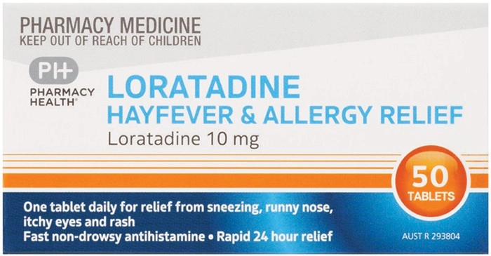 Pharmacy Health Loratadine Hayfever & Allergy Relief 50 Tablets