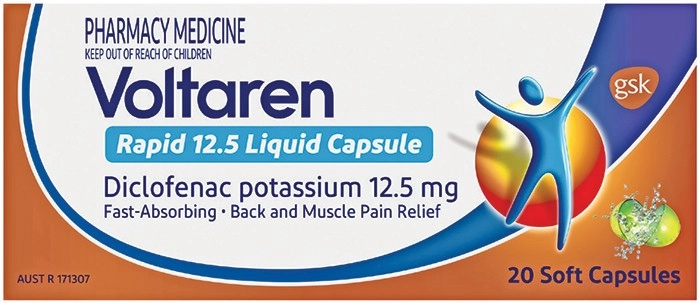 Voltaren Rapid 12.5 20 Capsules