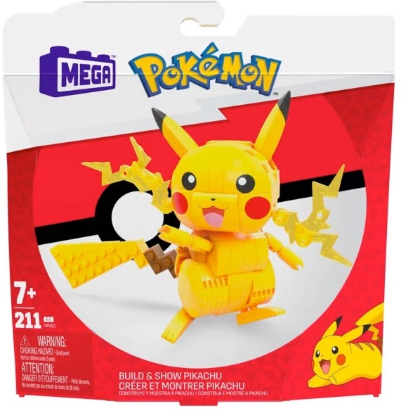 211 Piece Mega Pokemon Build and Show Pikachu Set