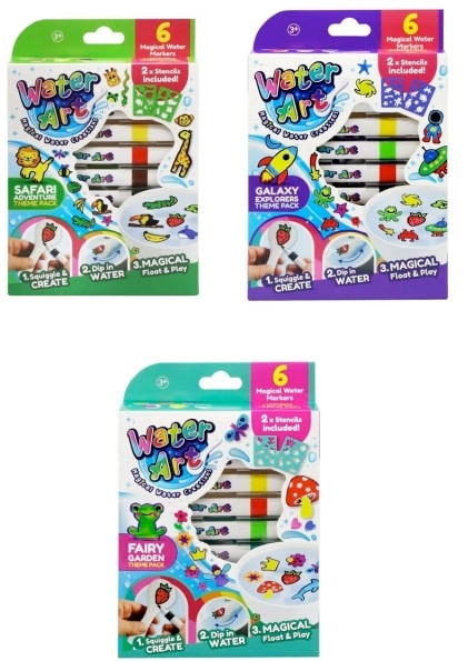 6 Pack Water Art Magical Creations Water Markers - Assorted