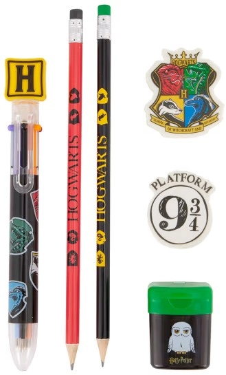 6 Piece Wizarding World Harry Potter Stationery Set