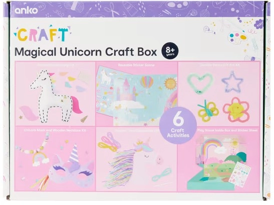 75 Piece Magical Unicorn Craft Box