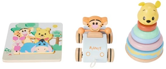 Disney Wooden Toys Winnie The Pooh Gift Pack