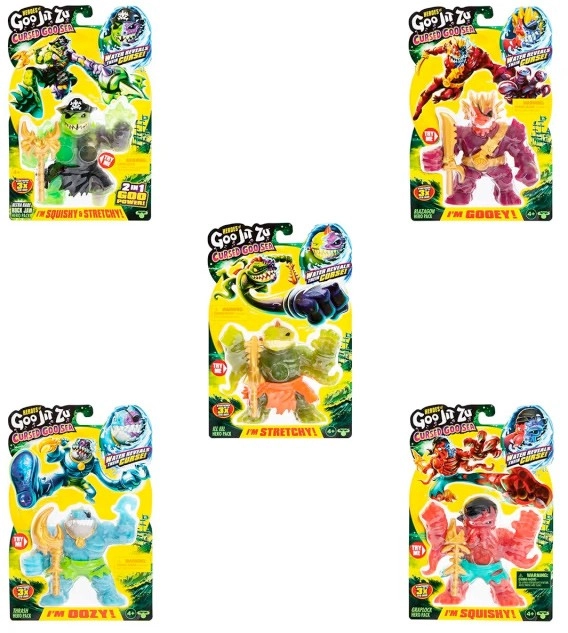 Heroes of Goo Jit Zu Cursed Goo Sea Hero Pack Super Stretchy - Assorted