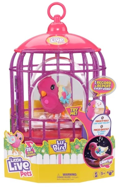 Little Live Pets - Lil Bird & Bird Cage: Tiara Twinkles