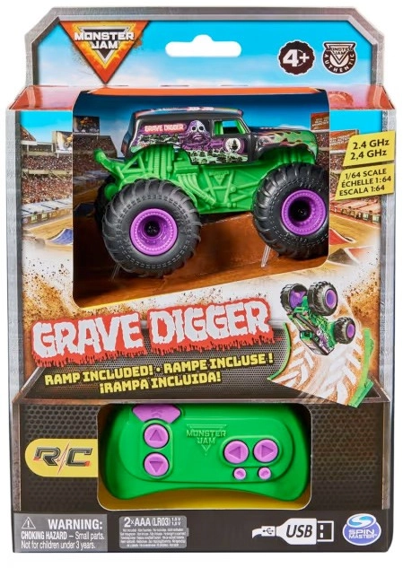 Monster Jam RC 1/64 Scale 2.4GHz Grave Digger