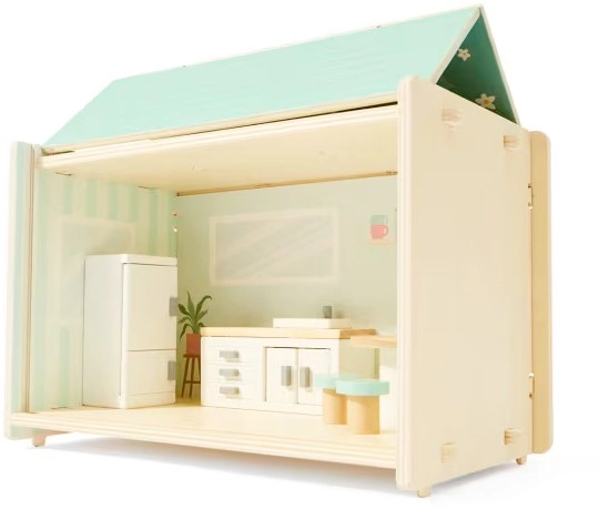 NEW 7 Piece Wooden Modular Dollhouse - Kitchen and Dining Room