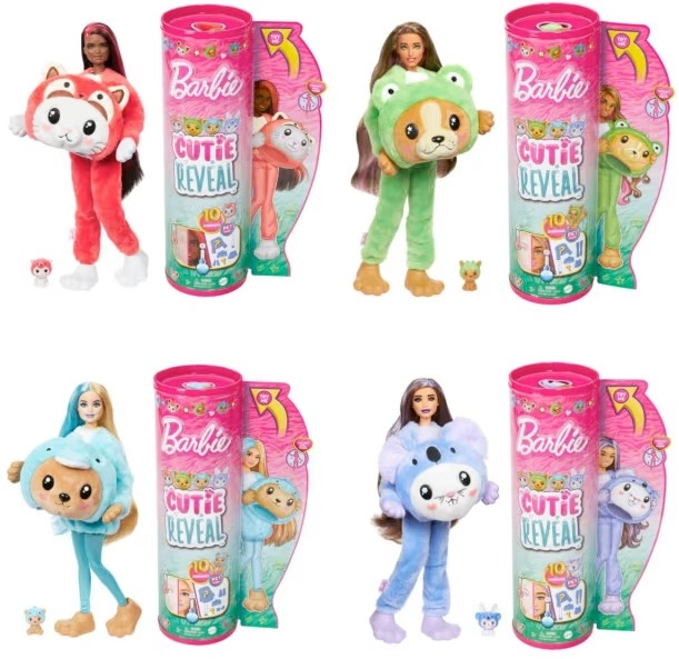 NEW Barbie Cutie Reveal Plush Costume-Themed Series Doll - Assorted