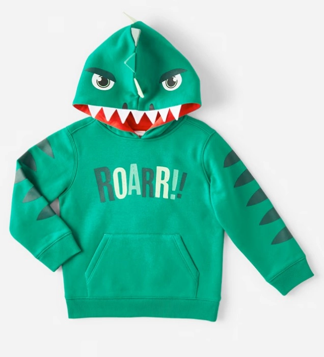 NEW Novelty Dino Hoodie