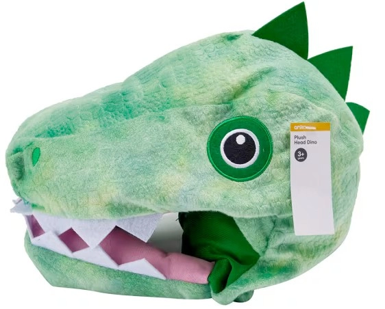 Plush Head Mask - Dino