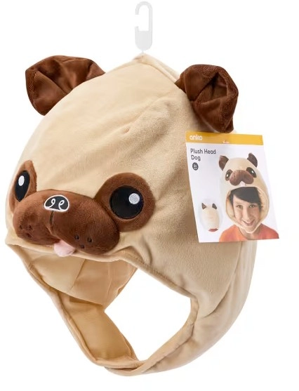 Plush Head Mask - Dog