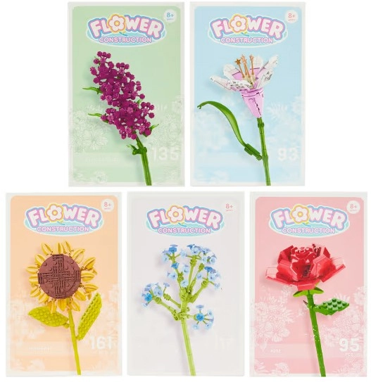 Rose Flower Construction Kit - Assorted