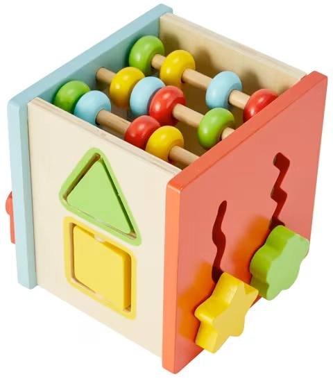 Wooden Activity Cube