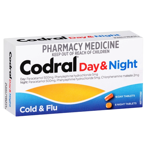 CODRAL® Day & Night Cold & Flu 24 tablets