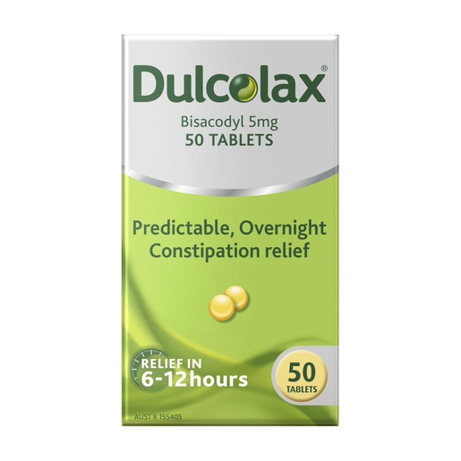 Dulcolax Laxatives 5mg Tablets for Constipation Relief 50 tablets