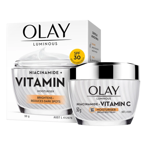 Olay Luminous Niacinamide + Vitamin C SPF 30 Brightening Moisturiser 50g