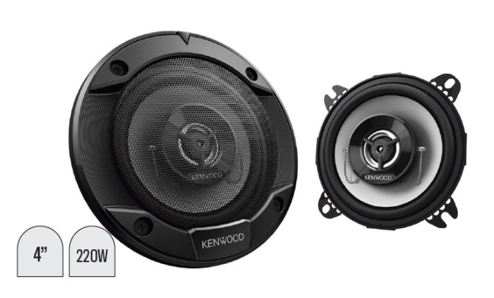 Kenwood 4” S Series 2 Way Coaxial Speakers