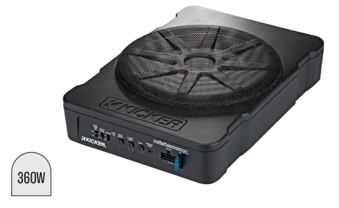 Kicker 10” Hideaway Subwoofer with Built in Amplifier