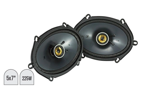 Kicker 5x7” CS Series 2 Way Coaxial Speakers 225W Max